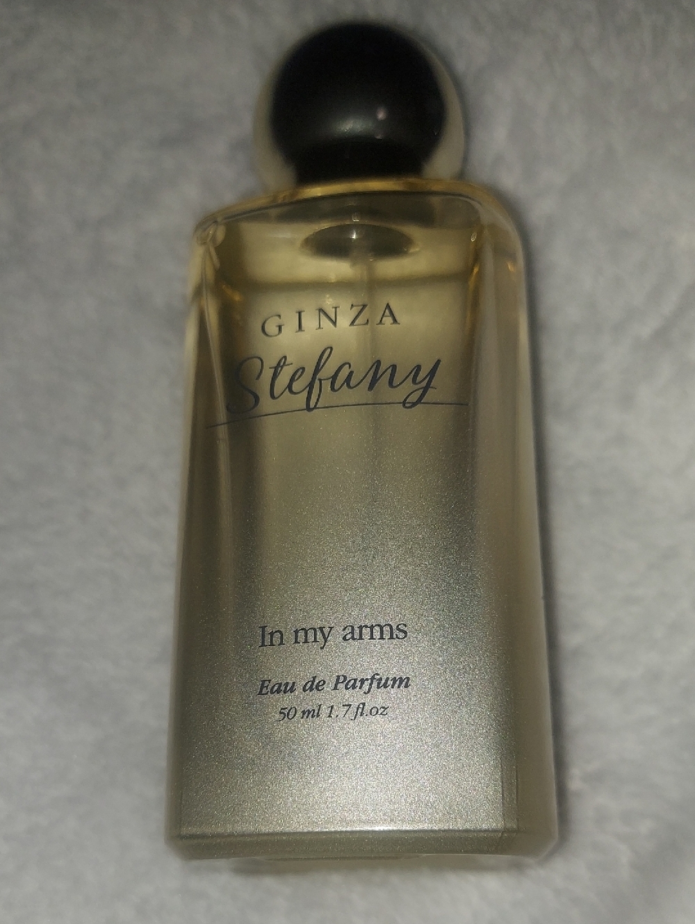 Avon Ginza Stefany Gold and Black Perfume Bottle